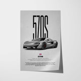 570S Car Poster