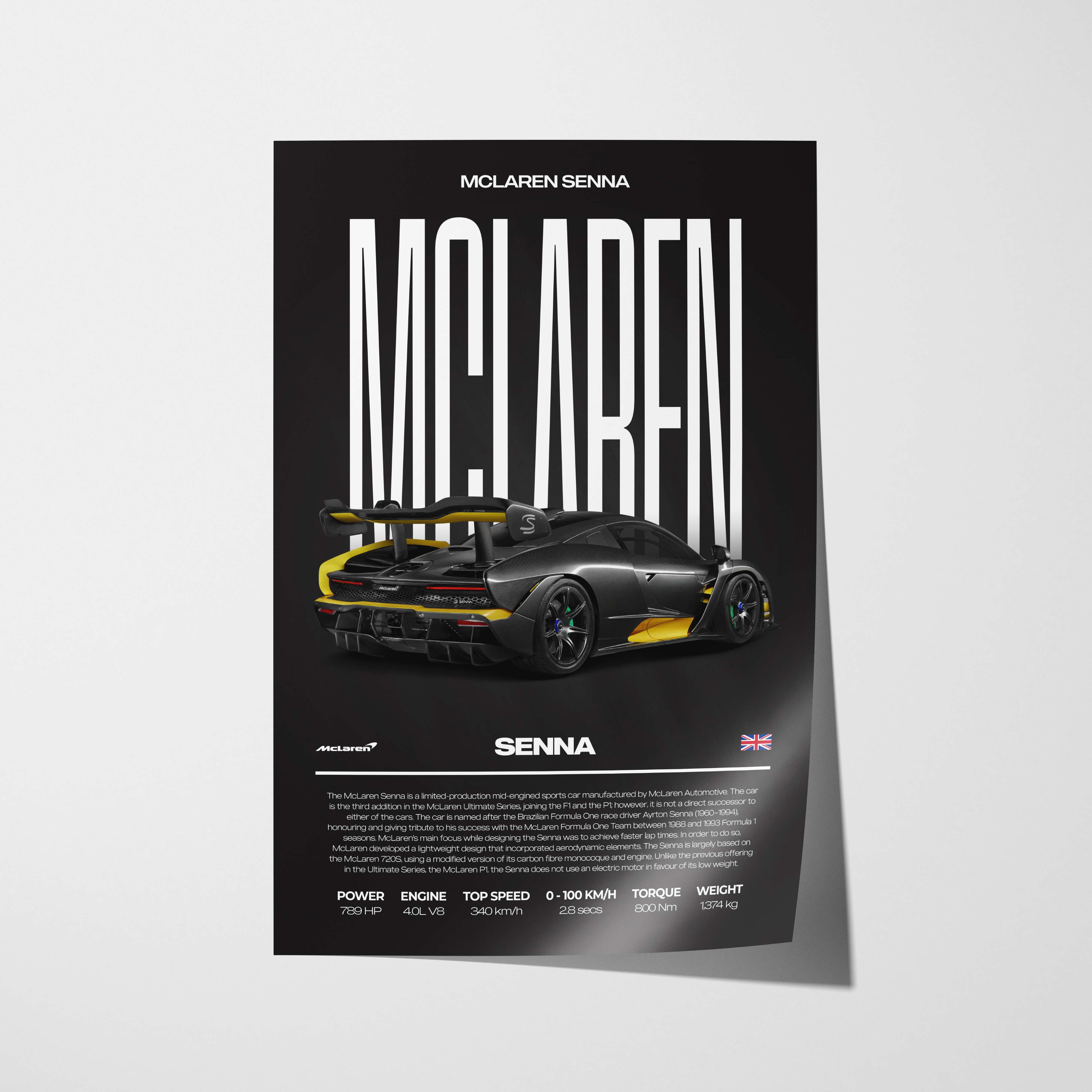 McLaren Senna Poster