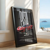 488 Pista Car Poster