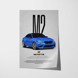 M2 CS F87 Car Poster