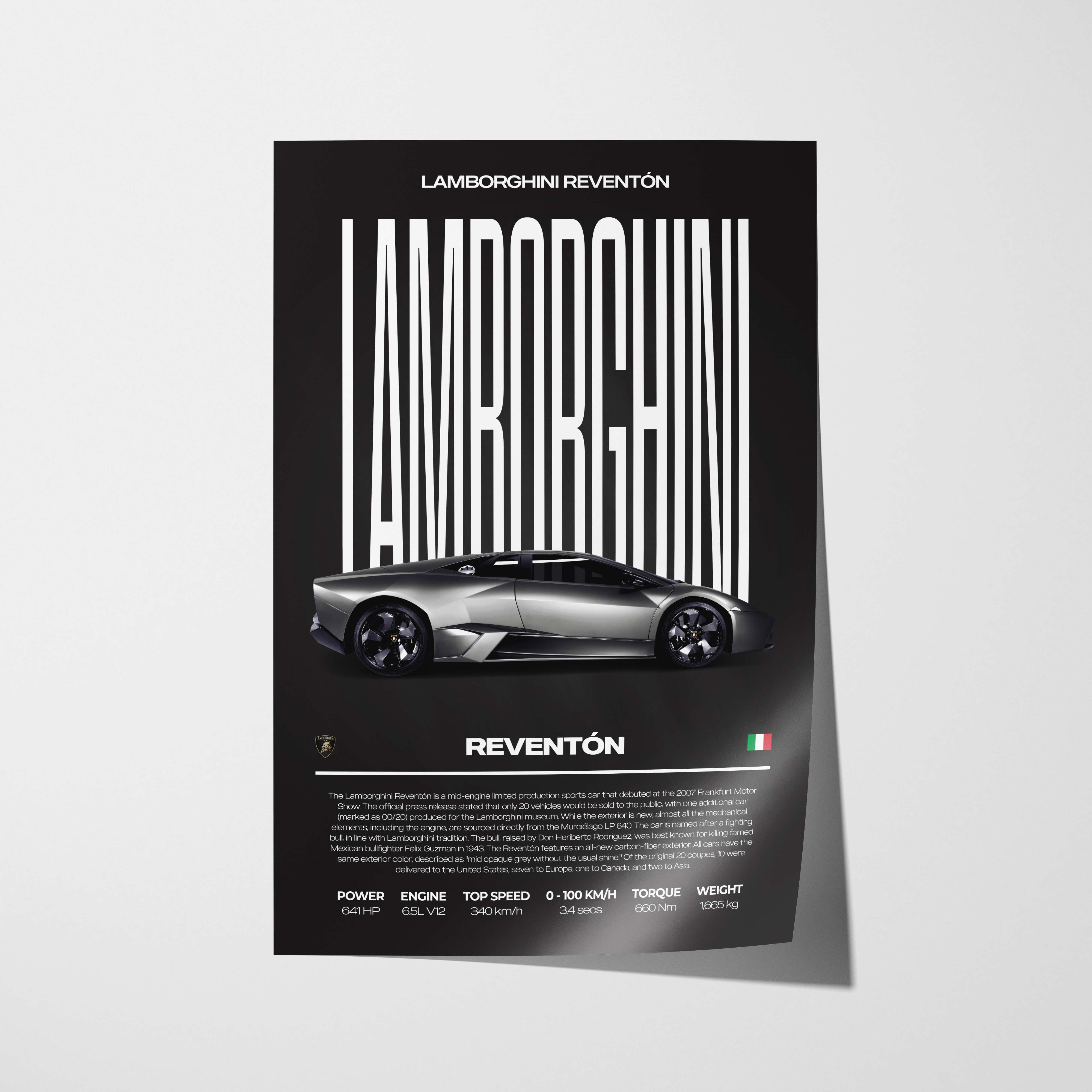 Lamborghini Reventón Poster