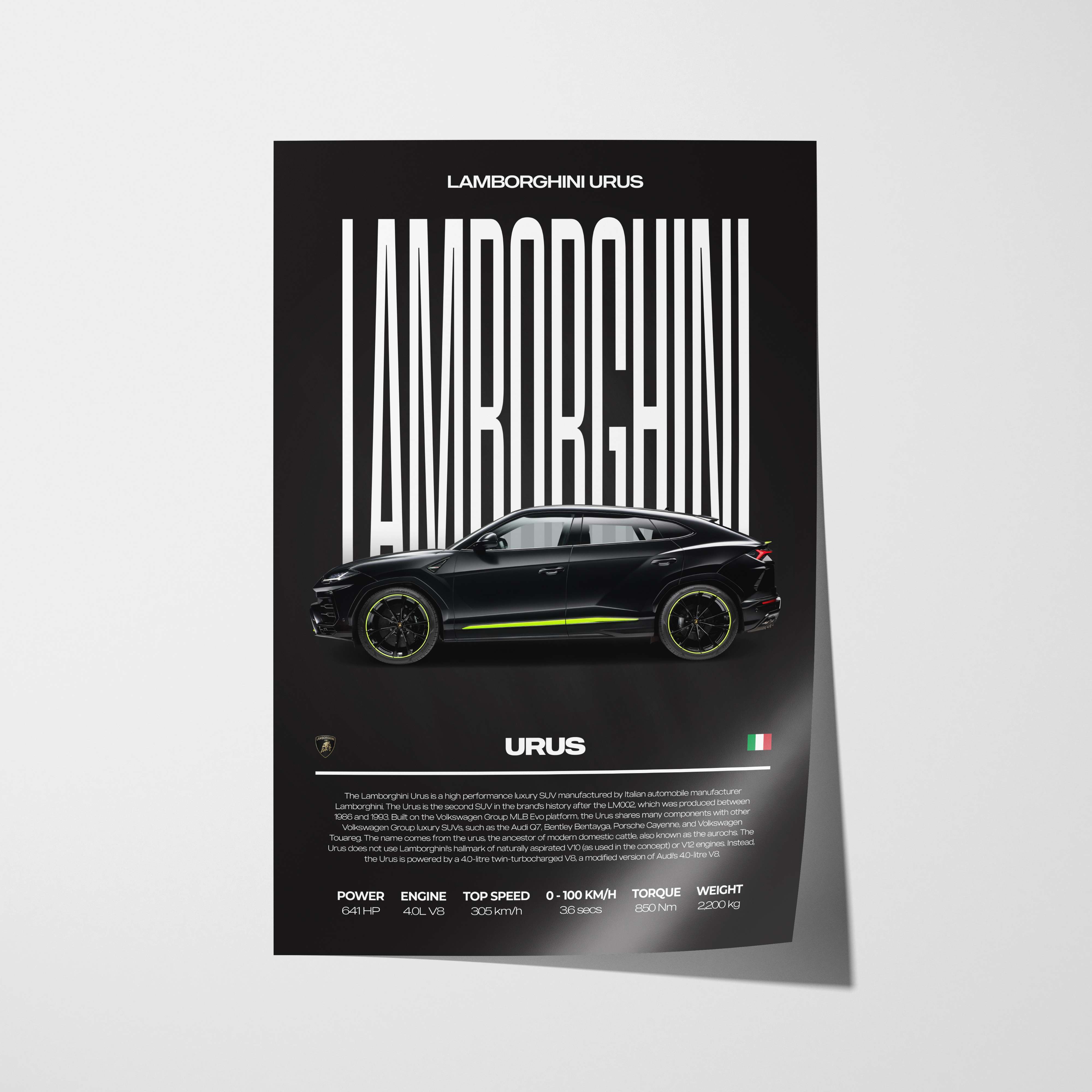 Lamborghini Urus Poster