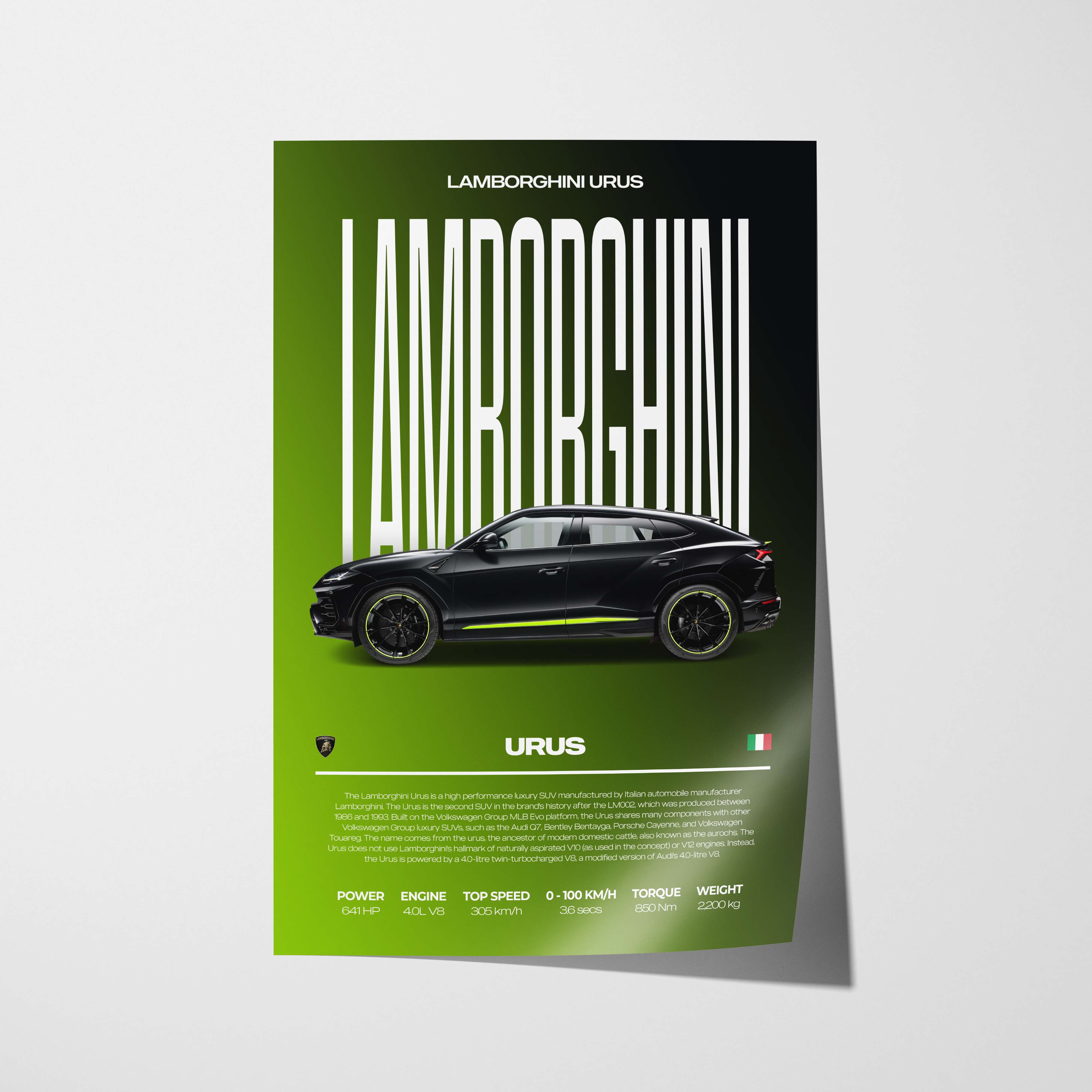 Lamborghini Urus Poster