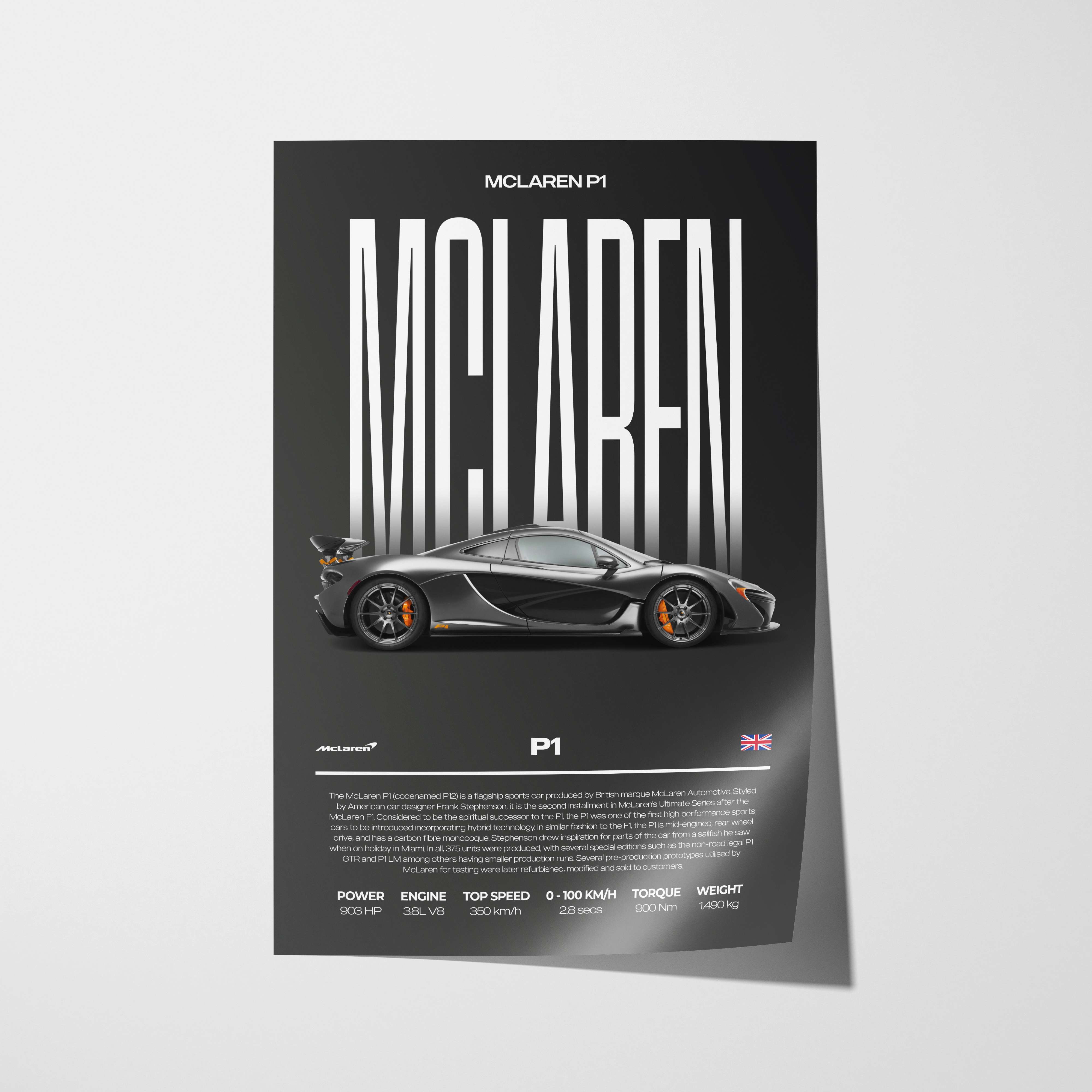 McLaren P1 Poster