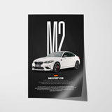 M2 CS F87 Car Poster