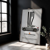 M2 Competition (F87) Car Poster