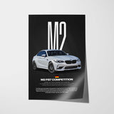 M2 Competition (F87) Car Poster