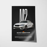 M2 Competition (F87) Car Poster