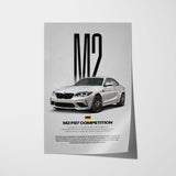 M2 Competition (F87) Car Poster
