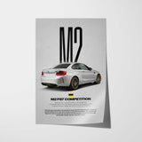 M2 Competition (F87) Car Poster