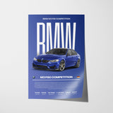 BMW M3 F80 Competition Poster