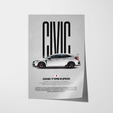 Civic Type R (FK8) Car Poster