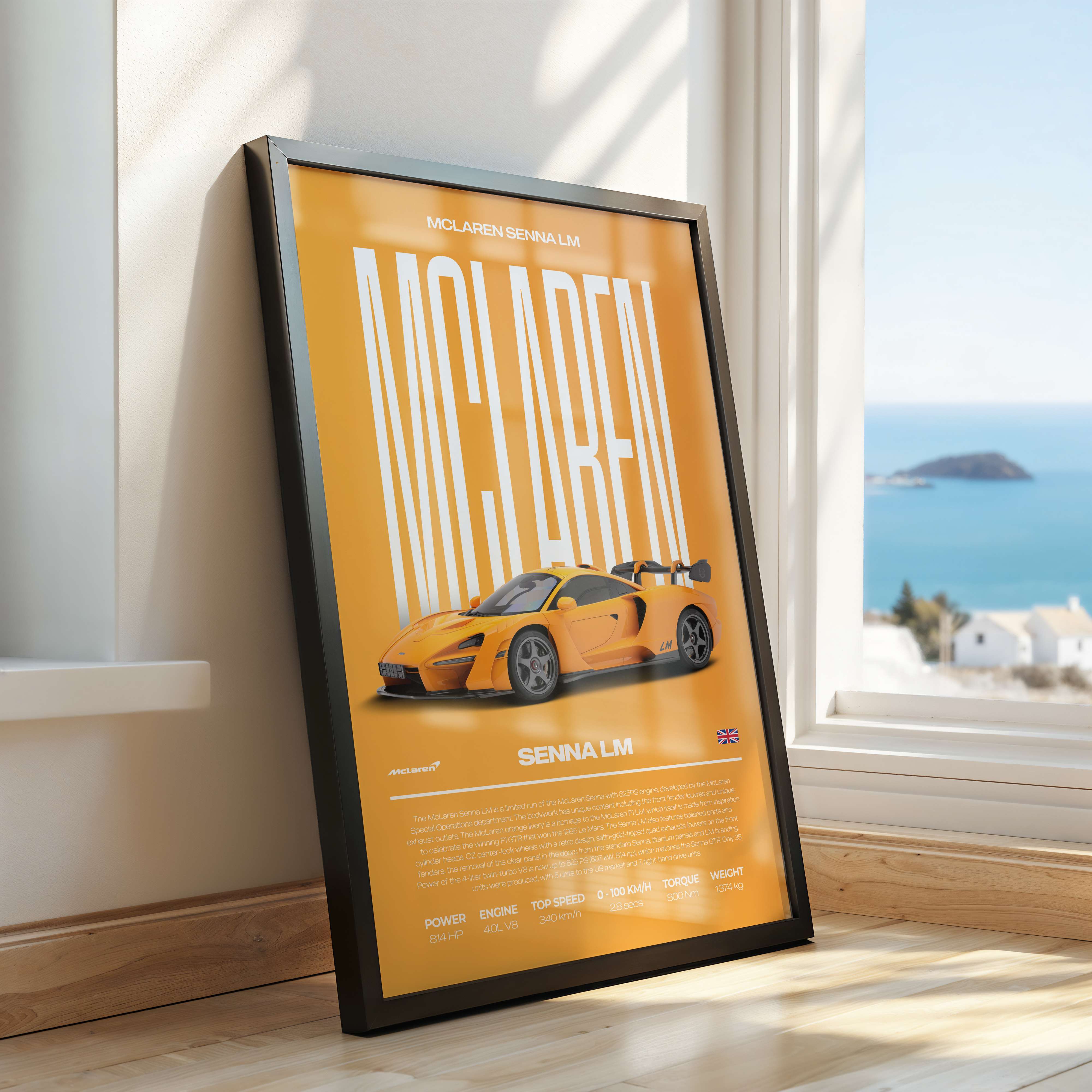 McLaren Senna LM Poster