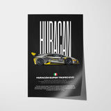 Huracán Super Trofeo Evo Car Poster