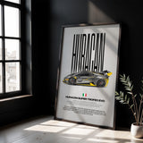 Huracán Super Trofeo Evo Car Poster