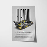 Huracán Super Trofeo Evo Car Poster