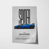 SF90 XX Spider Car Poster