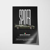 SF90 XX Spider Car Poster