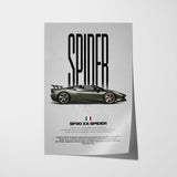 SF90 XX Spider Car Poster