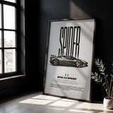 SF90 XX Spider Car Poster