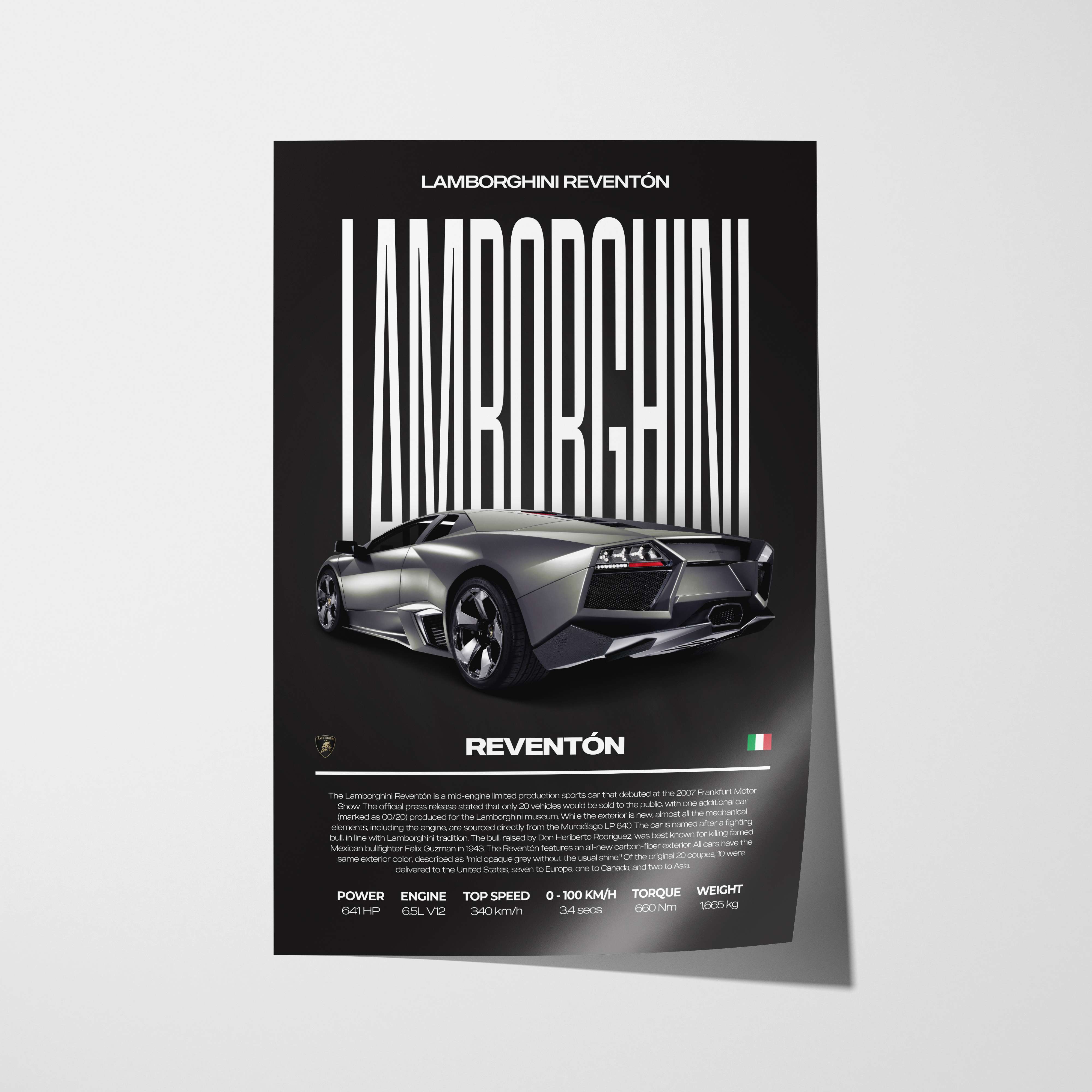 Lamborghini Reventón Poster