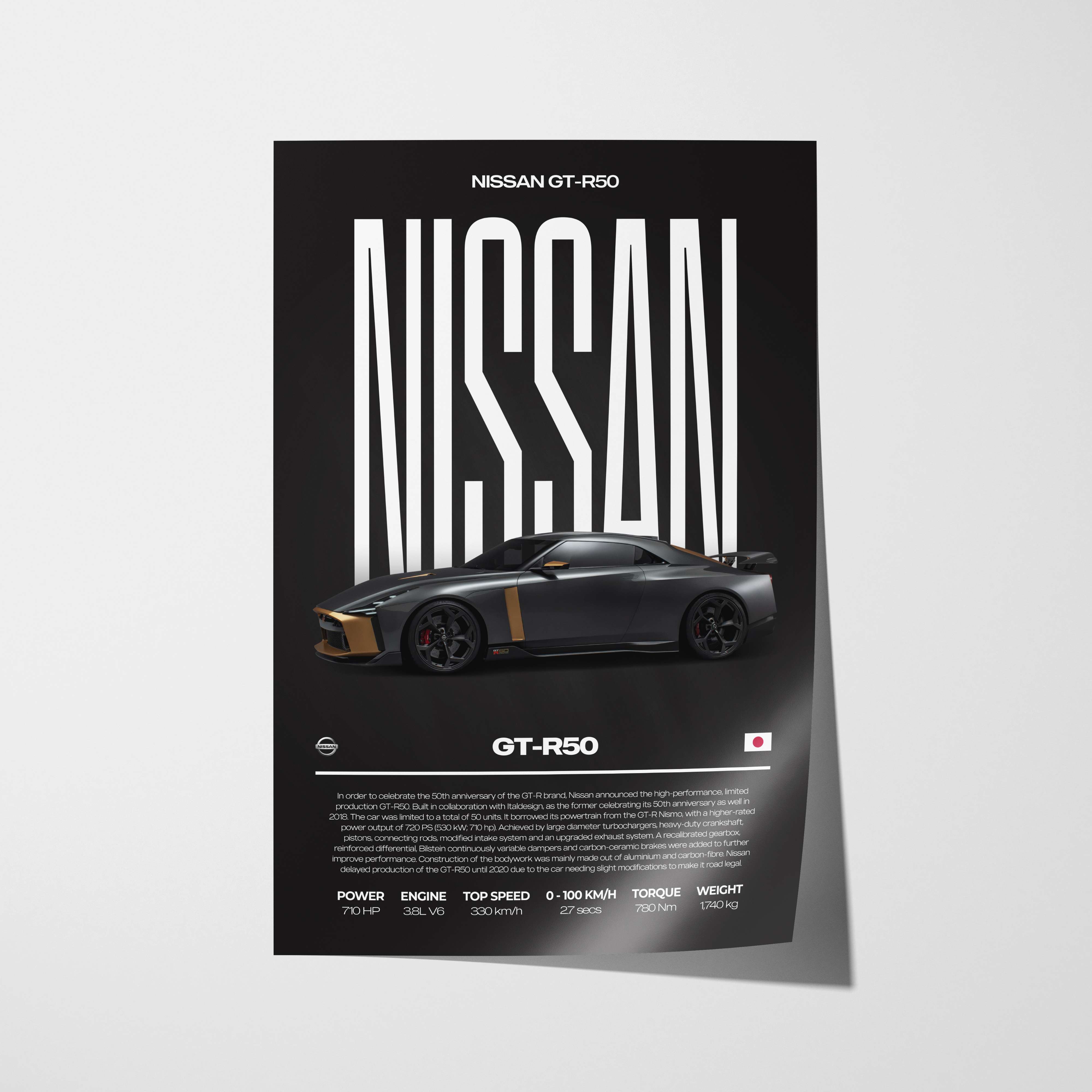 Nissan GT-R50 Poster