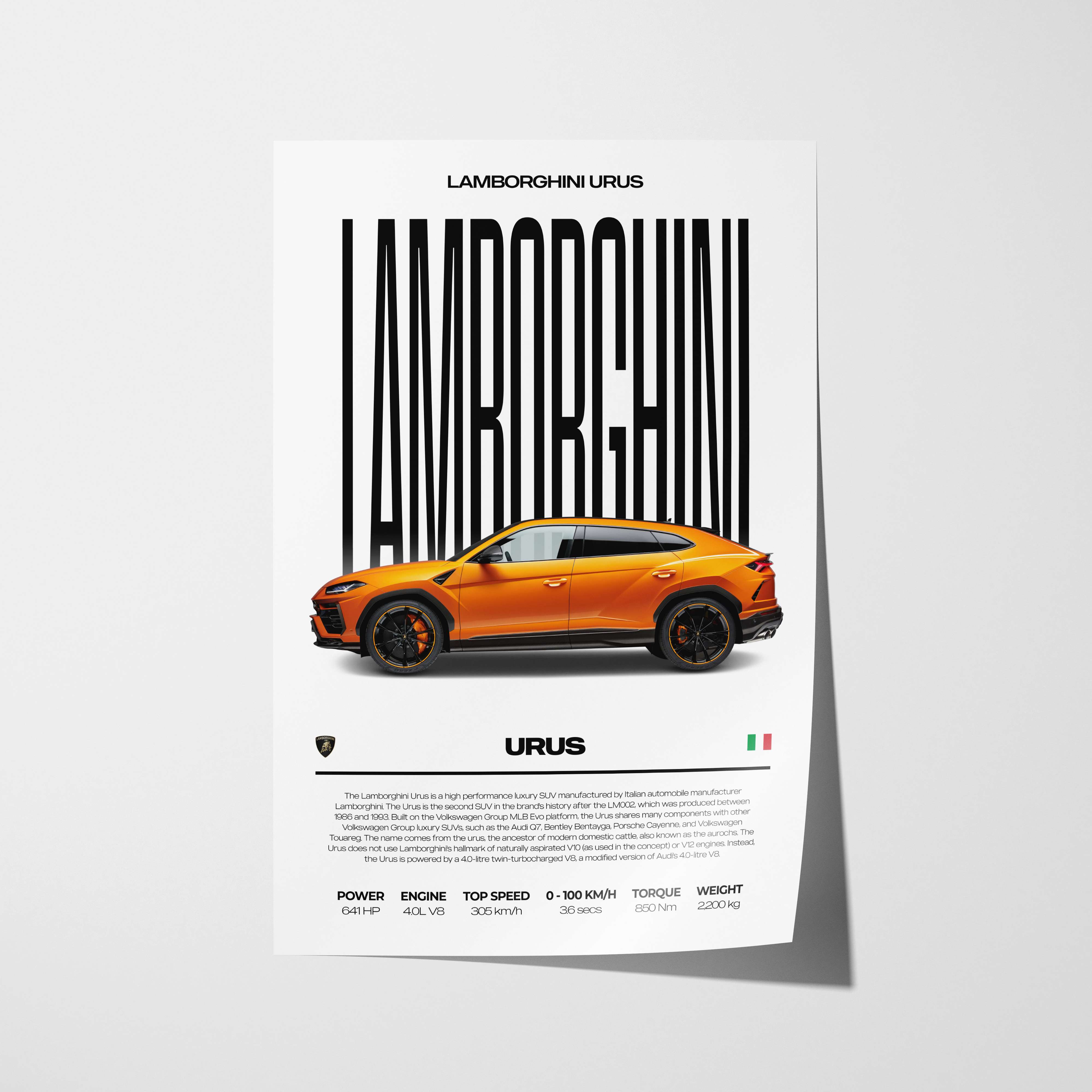 Lamborghini Urus Poster