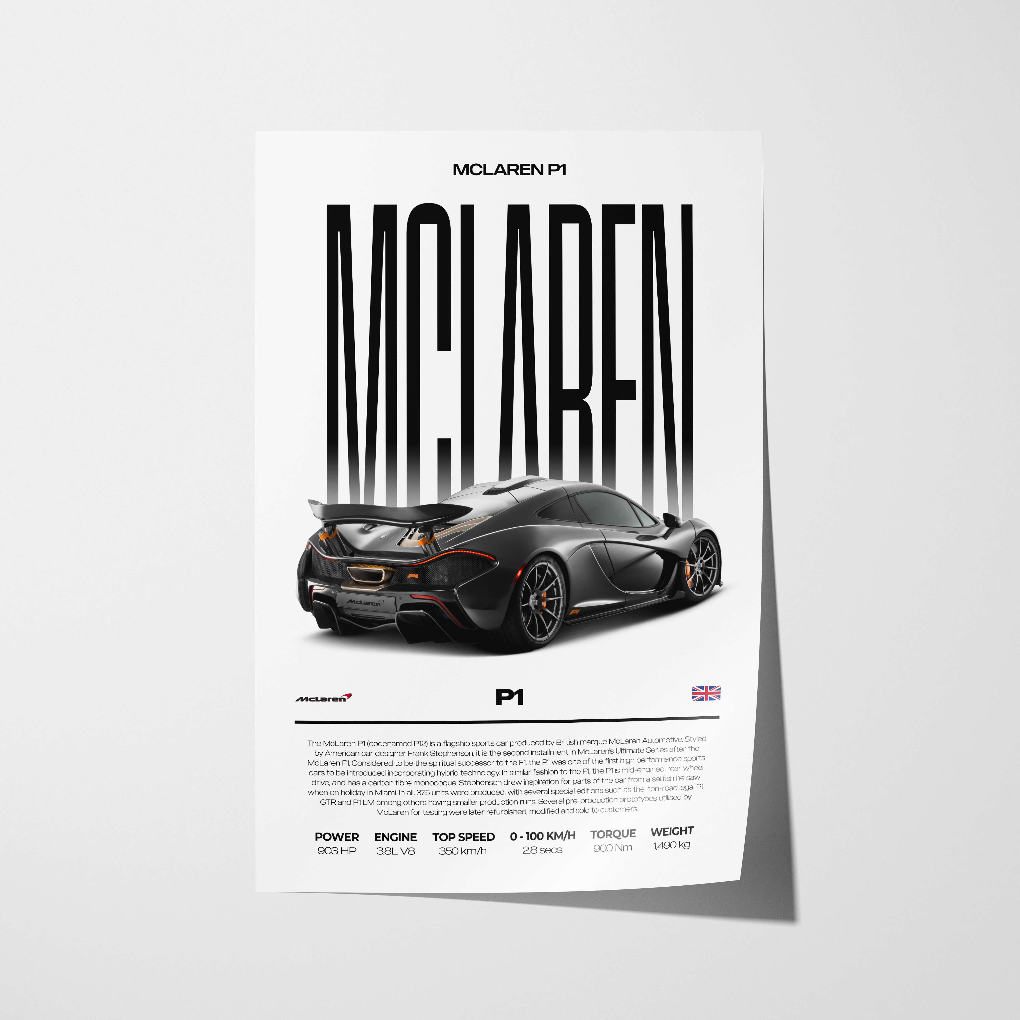 McLaren P1 Poster