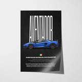 Aventador Superveloce Roadster Car Poster