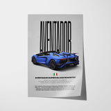 Aventador Superveloce Roadster Car Poster