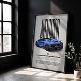 Aventador Superveloce Roadster Car Poster