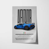 Aventador Superveloce Roadster Car Poster
