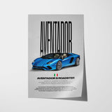 Aventador S Roadster Car Poster