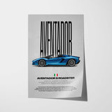 Aventador S Roadster Car Poster