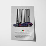 Aventador S Roadster Car Poster