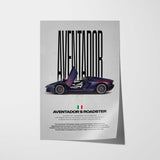 Aventador S Roadster Car Poster
