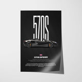 570S Spider Car Poster