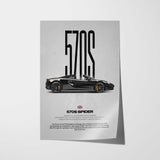 570S Spider Car Poster
