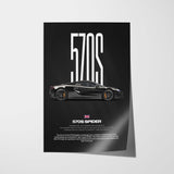 570S Spider Car Poster