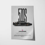 570S Spider Car Poster