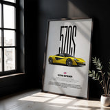 570S Spider Car Poster