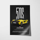 570S Spider Car Poster
