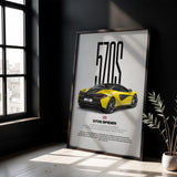570S Spider Car Poster