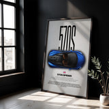 570S Spider Car Poster