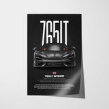 765LT Spider Car Poster