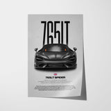 765LT Spider Car Poster