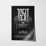765LT Spider Car Poster