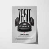 765LT Spider Car Poster
