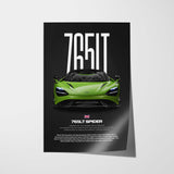 765LT Spider Car Poster