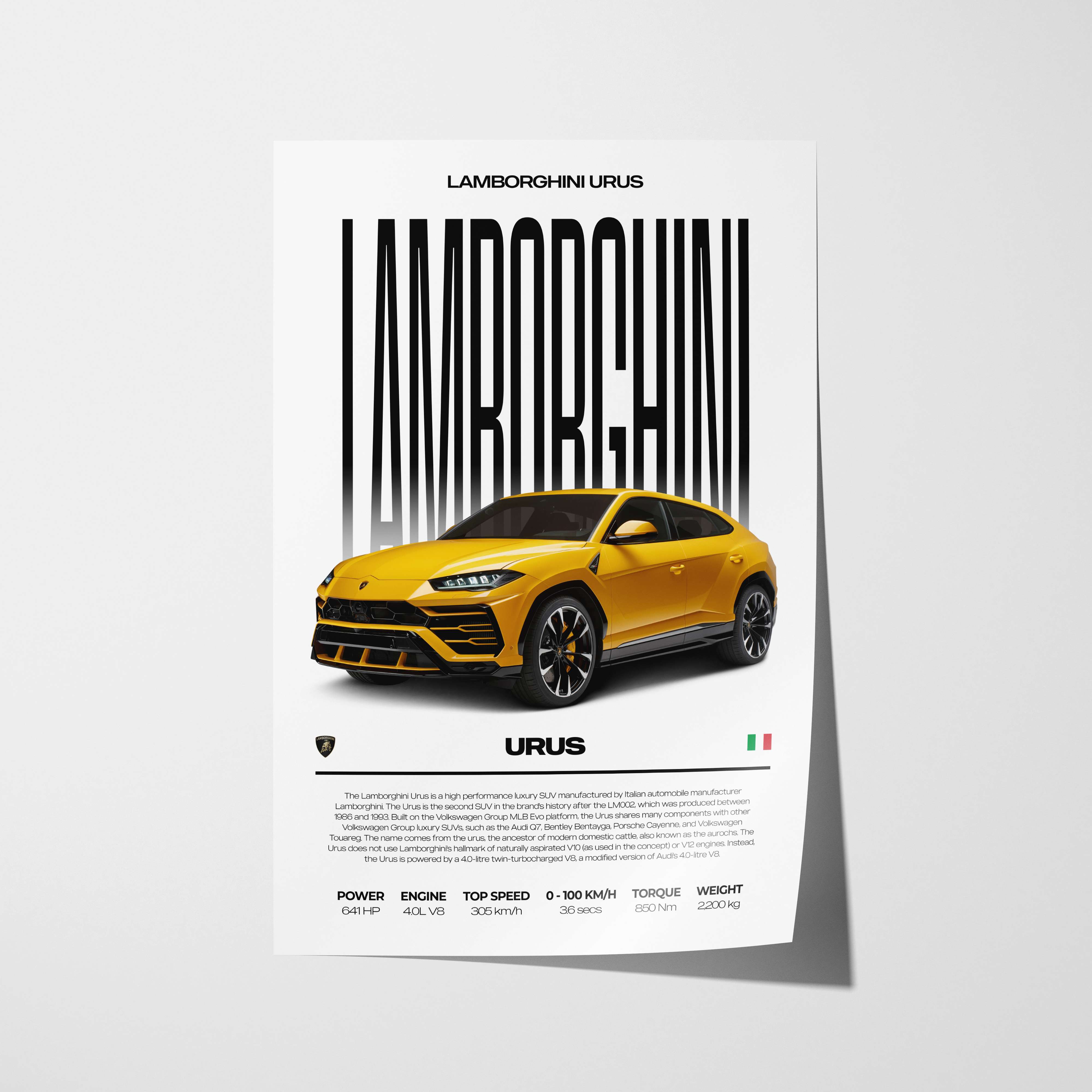 Lamborghini Urus Poster